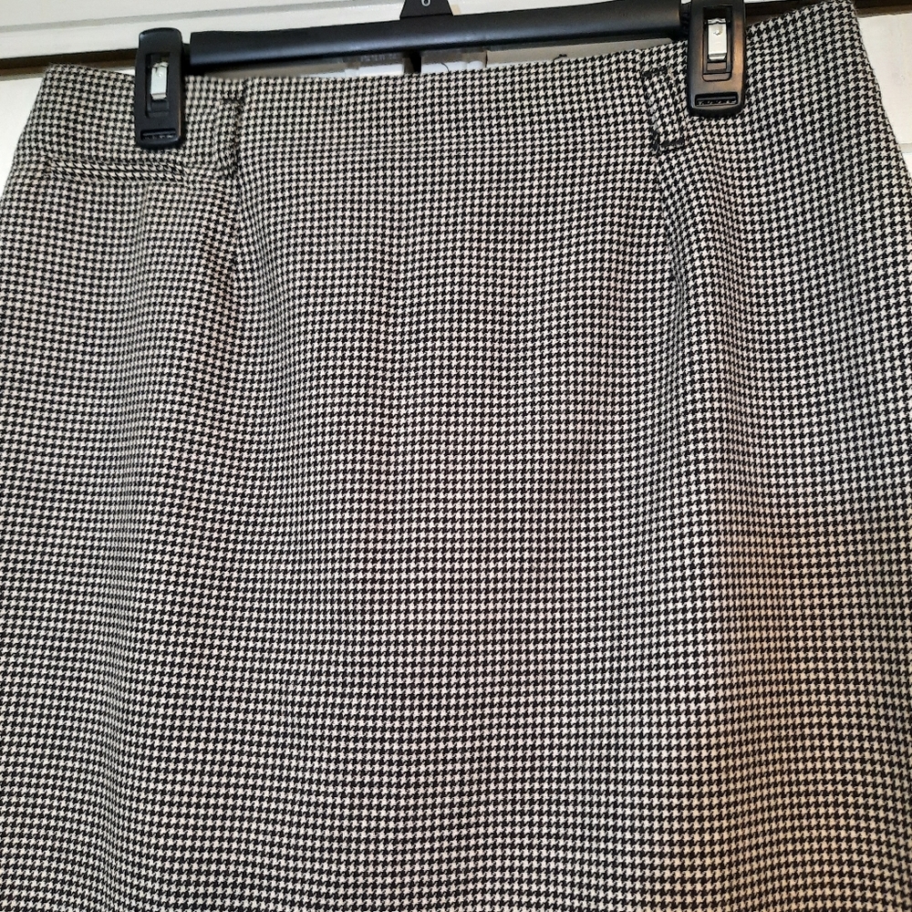 Breeches vintage wool houndstooth pencil skirt sz 14 *W - Picture 4 of 5